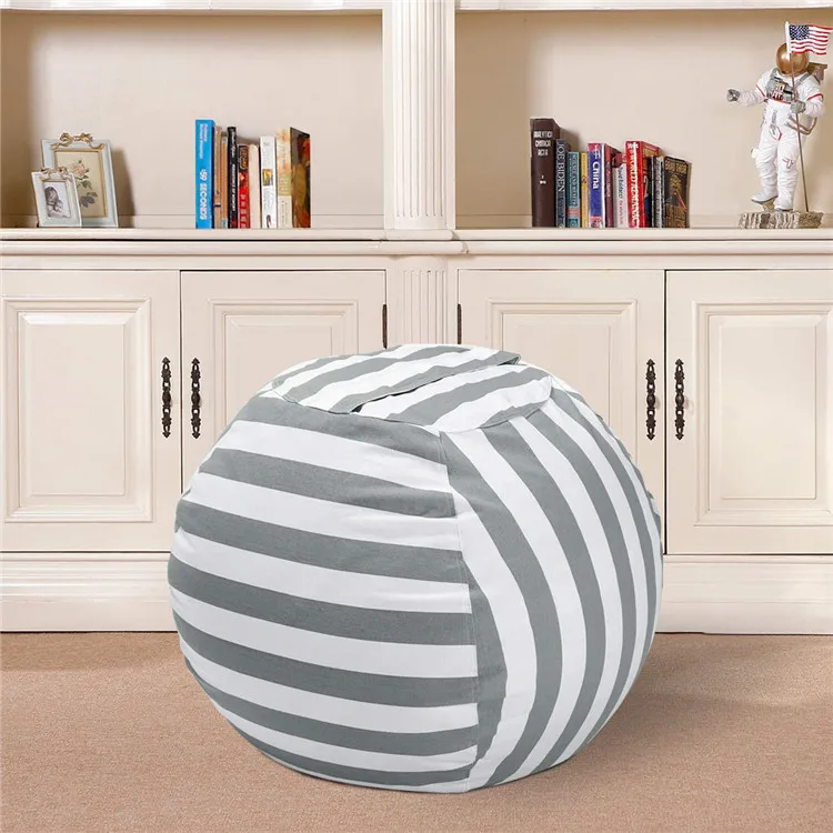 Premium Cotton Bean Bag Chair For Stuffed Animal - Buy Storage Bag For