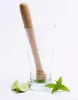 2017New style cocktail muddler Free sample wooden bacardi muddler