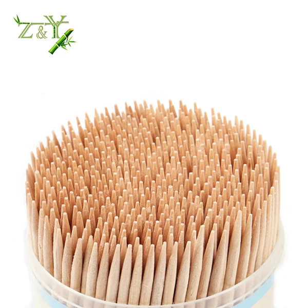 100% naturel &eacute;cologique en bambou cure-dents avec deux/point unique