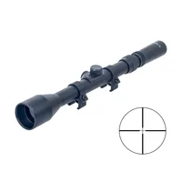 

Tactical 3-7x28 Rifle Scope with 11mm mounting Rings Adjusteable riflescope for Hunting ou rimfire rifle