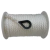 White color 16 mm 3 Strands Twisted Nylon Rope Towing Rope with splice loop