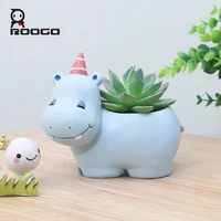 

Roogo 2019 resin flower pot for succulent planter