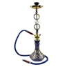 Black flower vase big size metal hookah