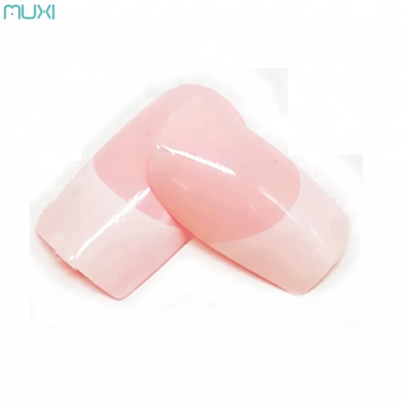 

24 Pcs French Manicure False Nails Natural Pink Artificial Nails