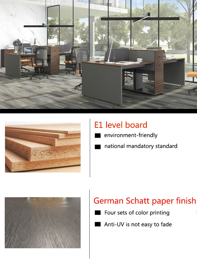 Competitive Price l shape desk commercial modern office furniture executive unique wood office desk