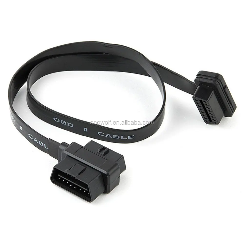 

bbfly-A9 ODB II ODB2 16 Pin Splitter Extension 1x Male and 2x Female Extension Cable Adapter 2FT, Black or can make any color you need