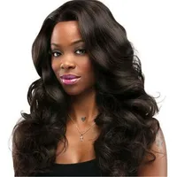 

150Density Affordable Natural Looking Body Wave Brazilian Virgin Human Hair Lace Front Wig with Baby Hair for Black Women