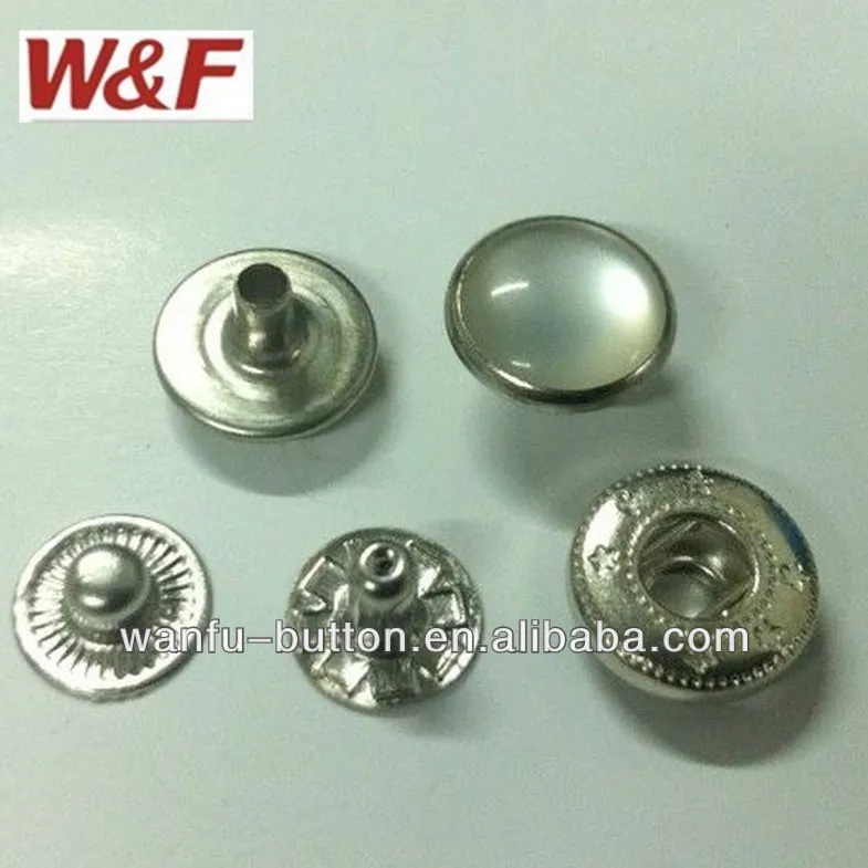 Fancy Metal Custom White Paint Snap Buttons,Ykk Snap Buttons Buy Ykk