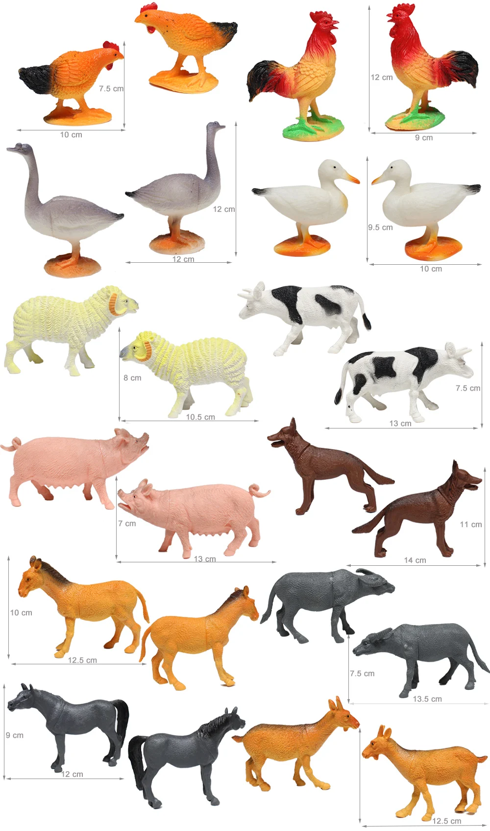 Children Farm Play Set Cheap Plastic Small Animals Toys Buy Small Animals Plastic Toys,Animal