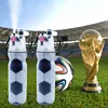 Outdoor sports portable football water bottle ice cubes kettle soccer spray mist water bottle