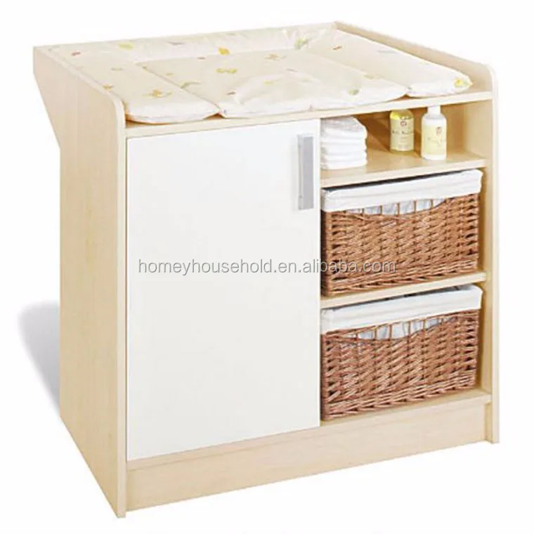 wicker basket changing table