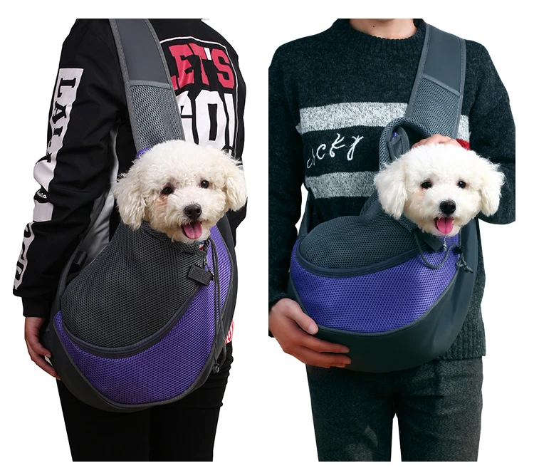 

Pet Carrier Cat Puppy Small Animal Dog Carrier Sling Front Mesh Travel Tote Shoulder Bag Backpack SL One Shoulder Backpack, Green/sky blue/yellow/purple/dark blue/red