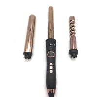 

2019 3 in 1 hair wand with digital display private label curling iron curling irons hair curling wand