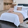 luxury Sector pattern Hemp Polyester / Cotton hotel queen size bed runner