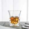280ml Clear Whiskey Glass / Square Whisky Glass Cups