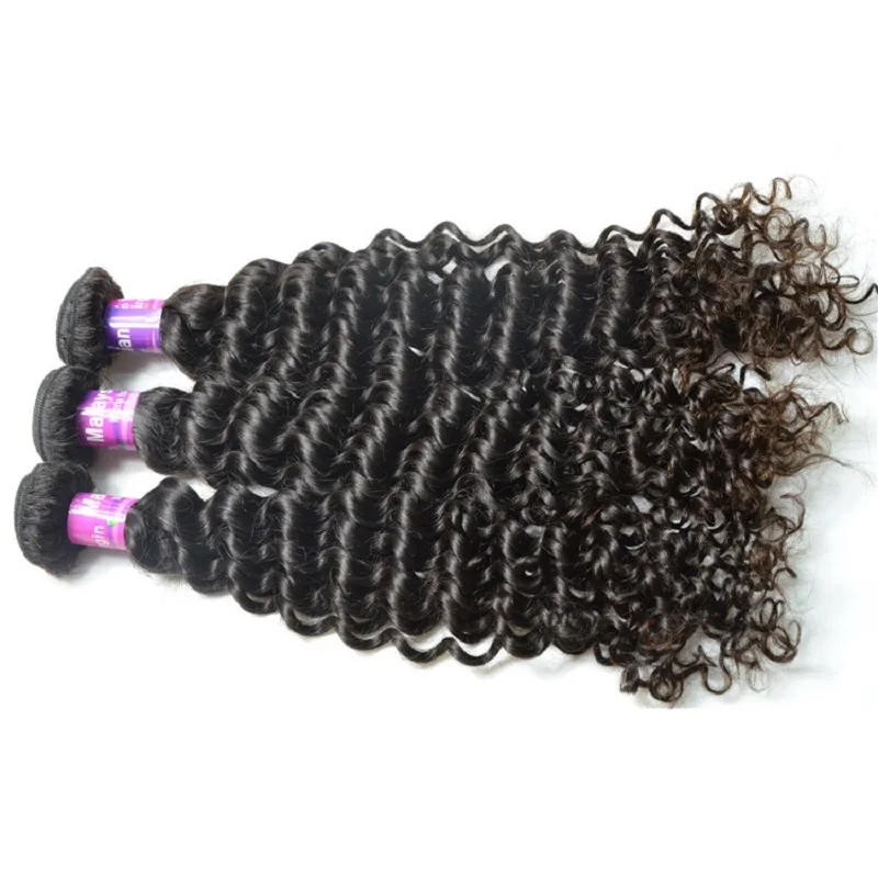 

Can full a head 100% human hair unprocessed natural virgin hair malaysian curly