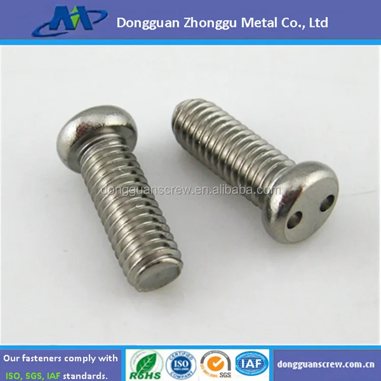 M5 Sus304 Stainless Steel 18-8 Snake Eye Screw With Two Hole - Buy ...