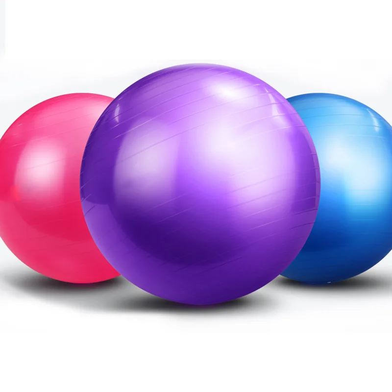 

Wholesale Gym Ball Customized 65cm Yoga Exercise Ball With Logo Yoga Ball Printed, Red / yellow / blue / green / pink / purple / silver