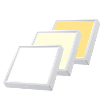 6w 12w 18w Square Led Surface Panel Light 3 Color Changing Cct
