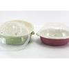 plastic kitchen Round colander with tray and lid