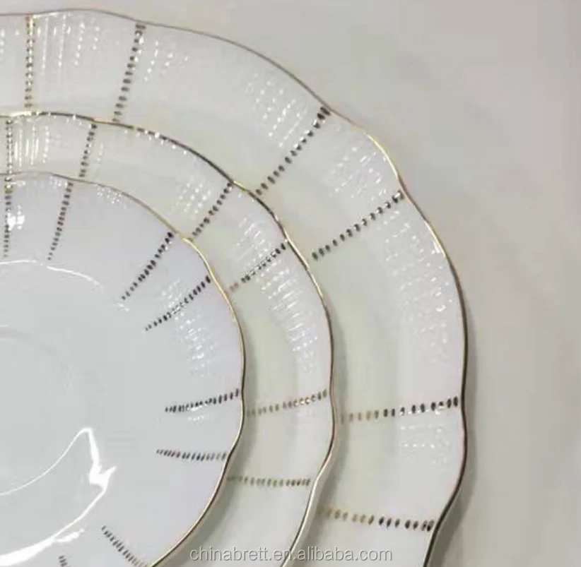 Hotel Used Dinner Plates Gold Changer Plates For Weddings