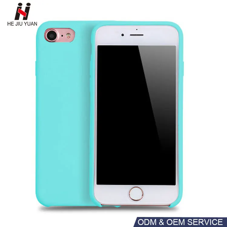 For iPhone 8 Plus 7 Plus Phone Case Liquid Silicone Cover