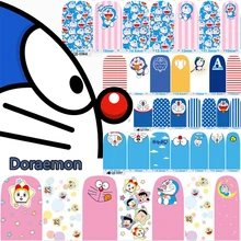 12 Style Cute Doraemon Child Nail Art Sticker Patch 14 pcs/Set High Quailty Foils Decals Polish Gel Manicure Beauty Makeup Tools