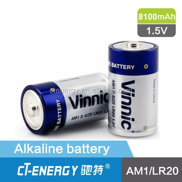 Jenis dan 1 5 v tegangan nominal baterai alkaline AM1 LR20 