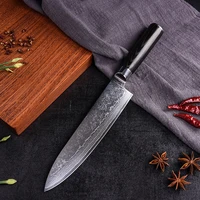

Hot Sales 67 Layers 8 inch Micarta Handle Damascus Steel Kitchen Knife Chef