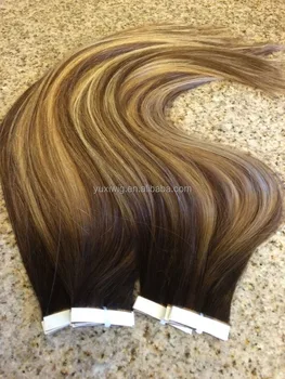 Wholesale 6a Grade Russian Hair Ombre Tape In Extensions ...