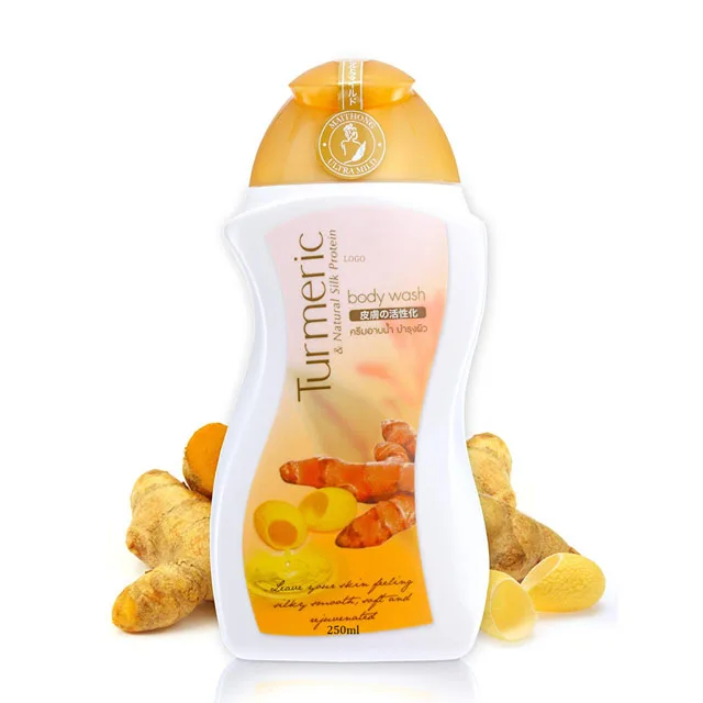 

Deep Cleansing Moisturizing private label body wash Turmeric shower gel