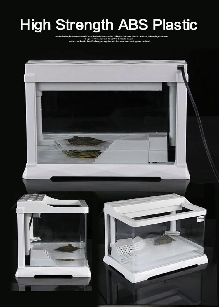Sunsun Wholesale Ecological Turtle Cylinder Aquarium Glass Fish Tank