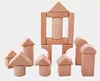 ML-339B natural wooden stacking cubes activity 32pcs building block set