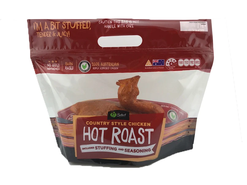 
China Manufacture High Quality Stand up Zip lock Roast Chicken Packaging Bag 