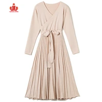 

Street Fashion Knitting Long Sleeve Dress Women Sweater Gown