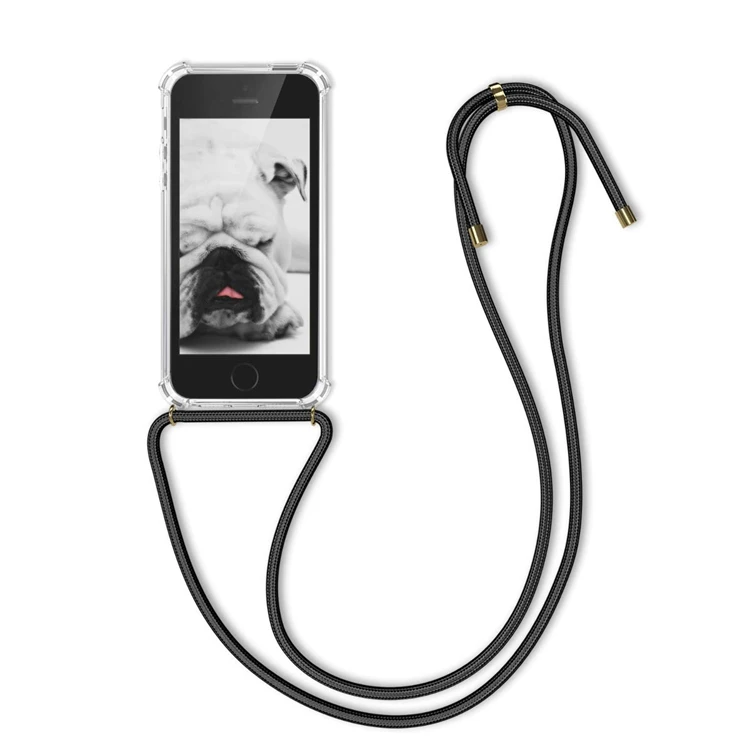 

Custom Design Soft Tpu Cellphone Case Strap For Apple Iphone 5 5S Se, Clear