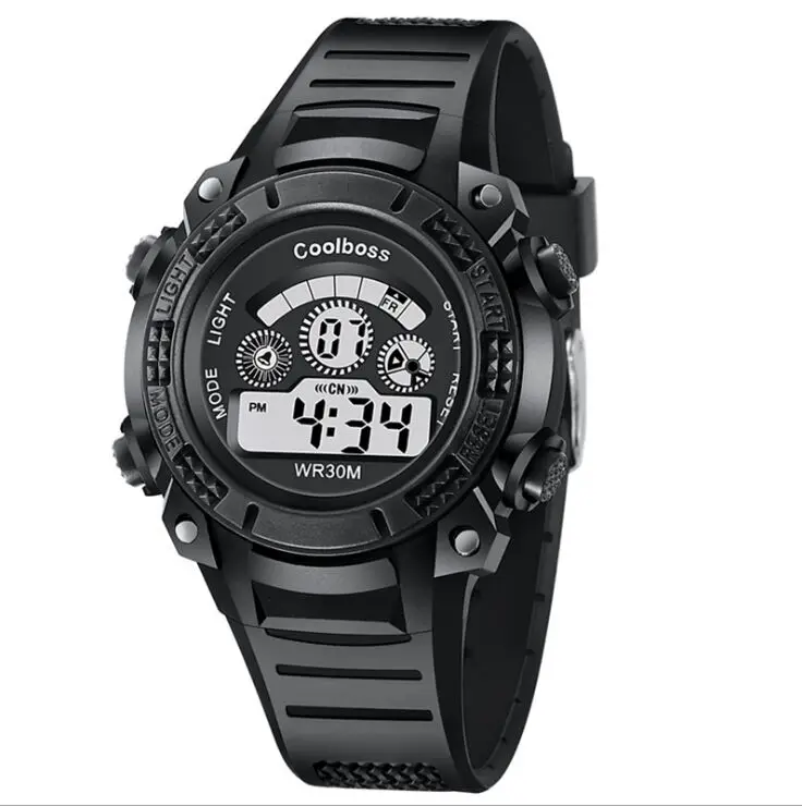 

Wholesale Fashion Promotional Men Outdoor Sport Waterproof Analogue Digital Watch, Blue;red;black;orange;yellow