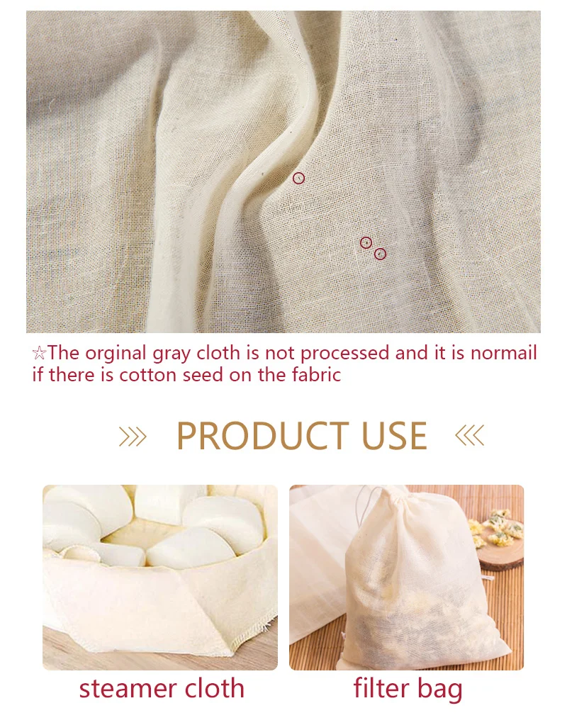 Pure White Cotton Double Gauze Muslin Fabric For Upholstery And Baby