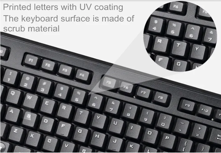 Best Price Standard USB Wired Keyboard English+Arabic Layout