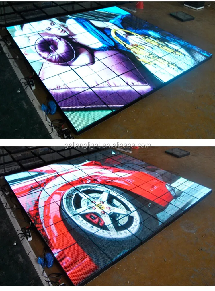 P10 led video dance floor test photo