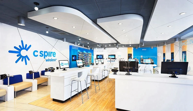 定制木制现代手机产品电子商店装饰设计