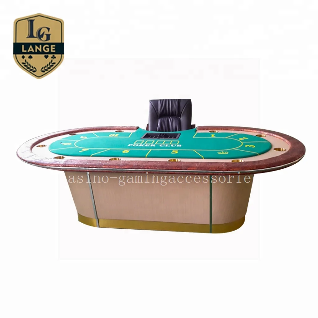 
Deluxe Blackjack Games Table De Poker Casino Gaming Table with Layout 