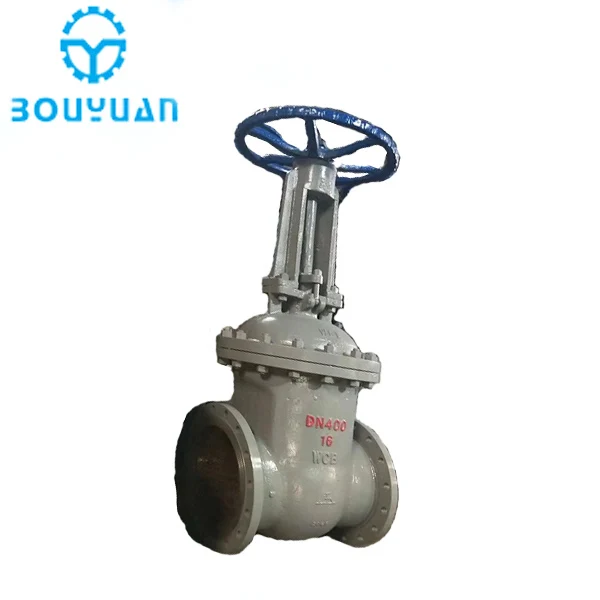 
DN400 PN16 Carbon steel/WCB gost steel flanged slab gate valve 