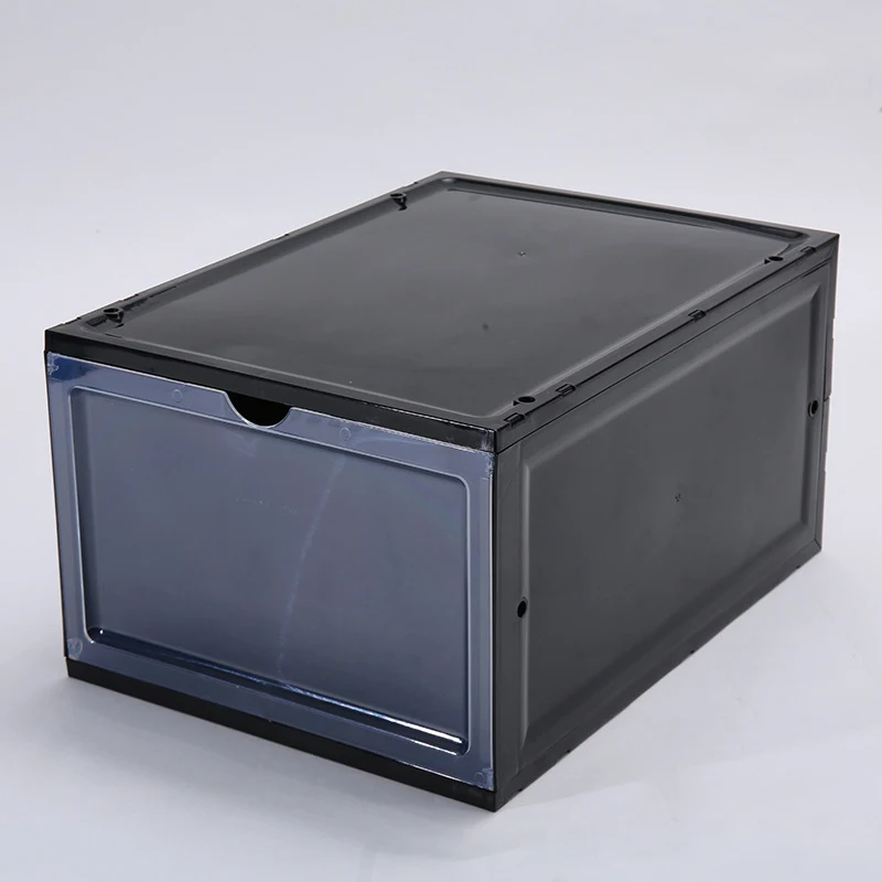 Foldable transparent shoe box plastic basketball shoes sports shoes storage box