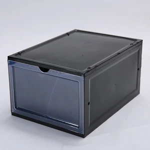 Image of Foldable transparent shoe box plastic basketball shoes sports shoes storage box