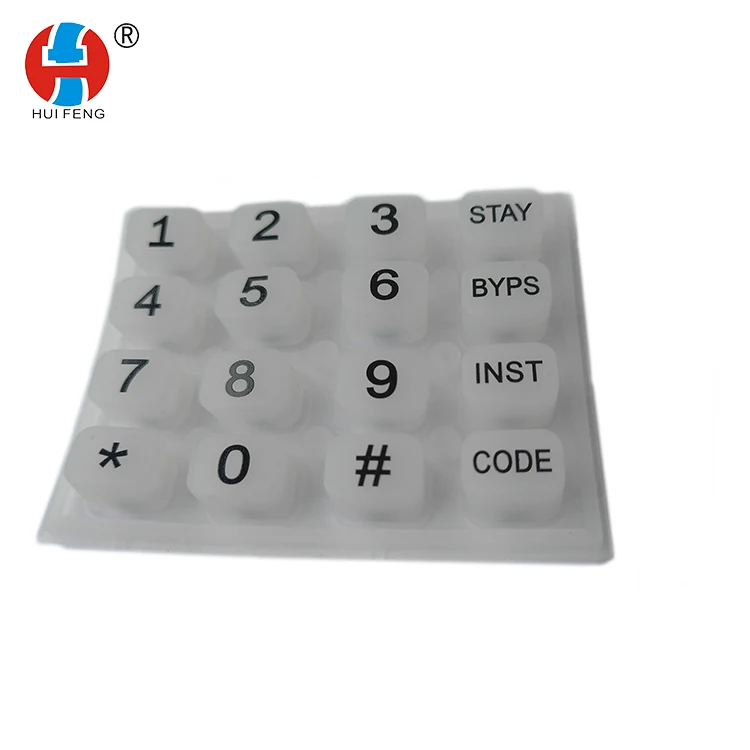 
OEM Manufacturer Customized Digital Equipment Pos Machine Calculator Silicone Rubber Keypad Button 