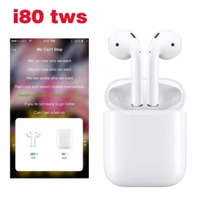 i80 tws wireless earbuds TWS headphone hot sell i80 tws with popup 5.0 nuoda chip factory price