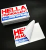 Custom self destructible vinyl sticker,ultra destructive security label (HB-111)
