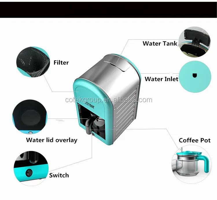 Retro Design Color Tiffany Blue Drip Coffee Maker Buy Coffee Maker