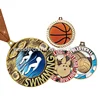 Custom metal sport medal custom medals swimming basketball bowling volleyball zinc alloy blank sport medal with ribbon